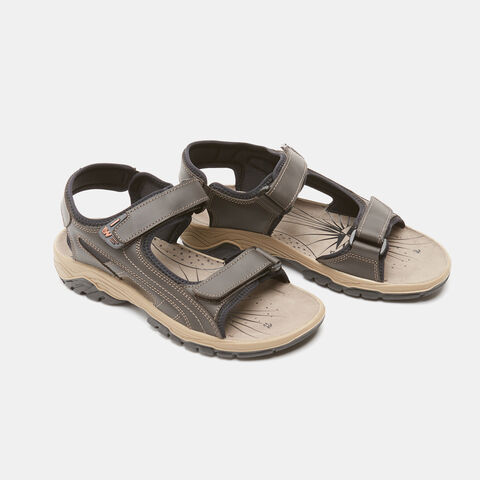 Sandalias deportivas de hombre Weinbrenner en piel, Marrón Sandalias deportivas de hombre Weinbrenner en piel, Marrón